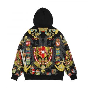 Alternative view of Austrian Empire Flag Men's All-Over-Print Hoodie