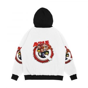 Alternative view of Avenue Q Men's All-Over-Print Hoodie