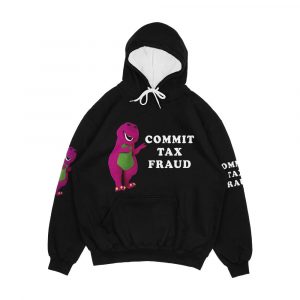 B A R N E Y Commit Tax Fraud Customize Men's All-Over-Print Hoodie
