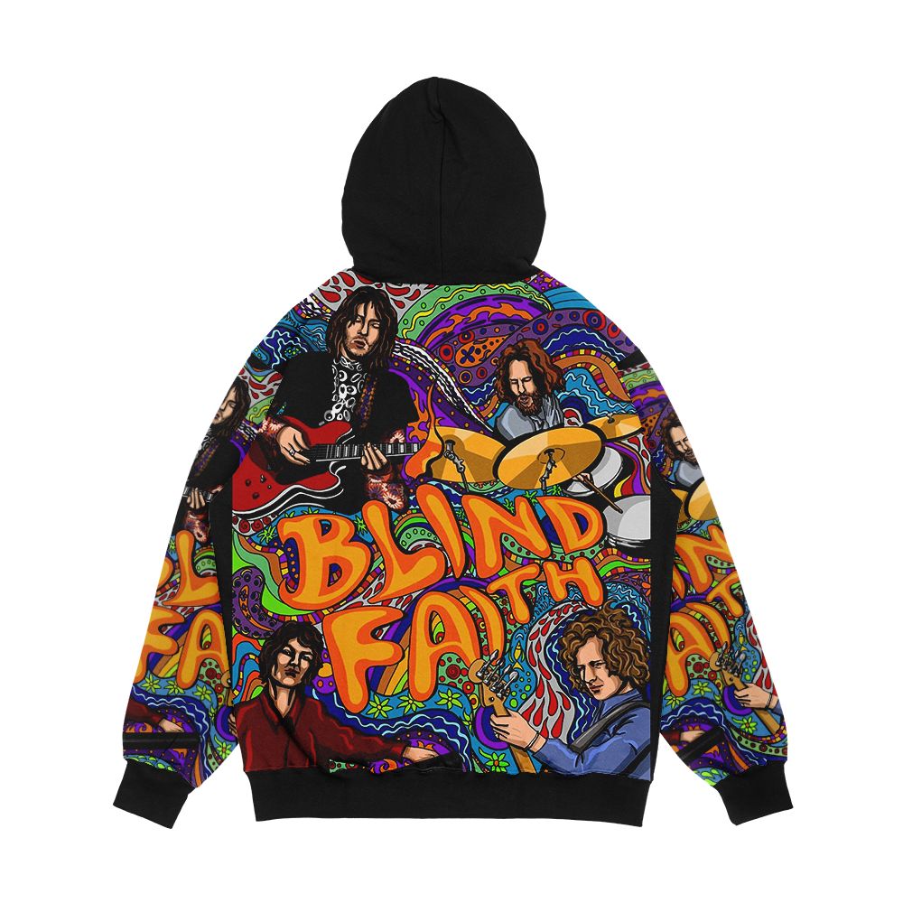 B F Men's All-Over-Print Hoodie - Image 2