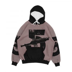 Babylon 5 Vintage Black Men's All-Over-Print Hoodie