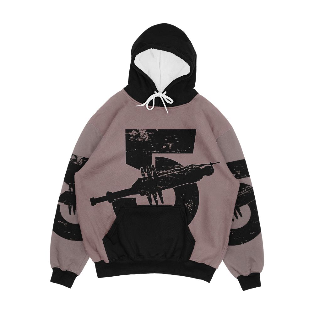 Babylon 5 Vintage Black Men's All-Over-Print Hoodie