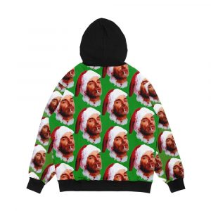 Alternative view of Bad Santa Smoking Men's All-Over-Print Hoodie