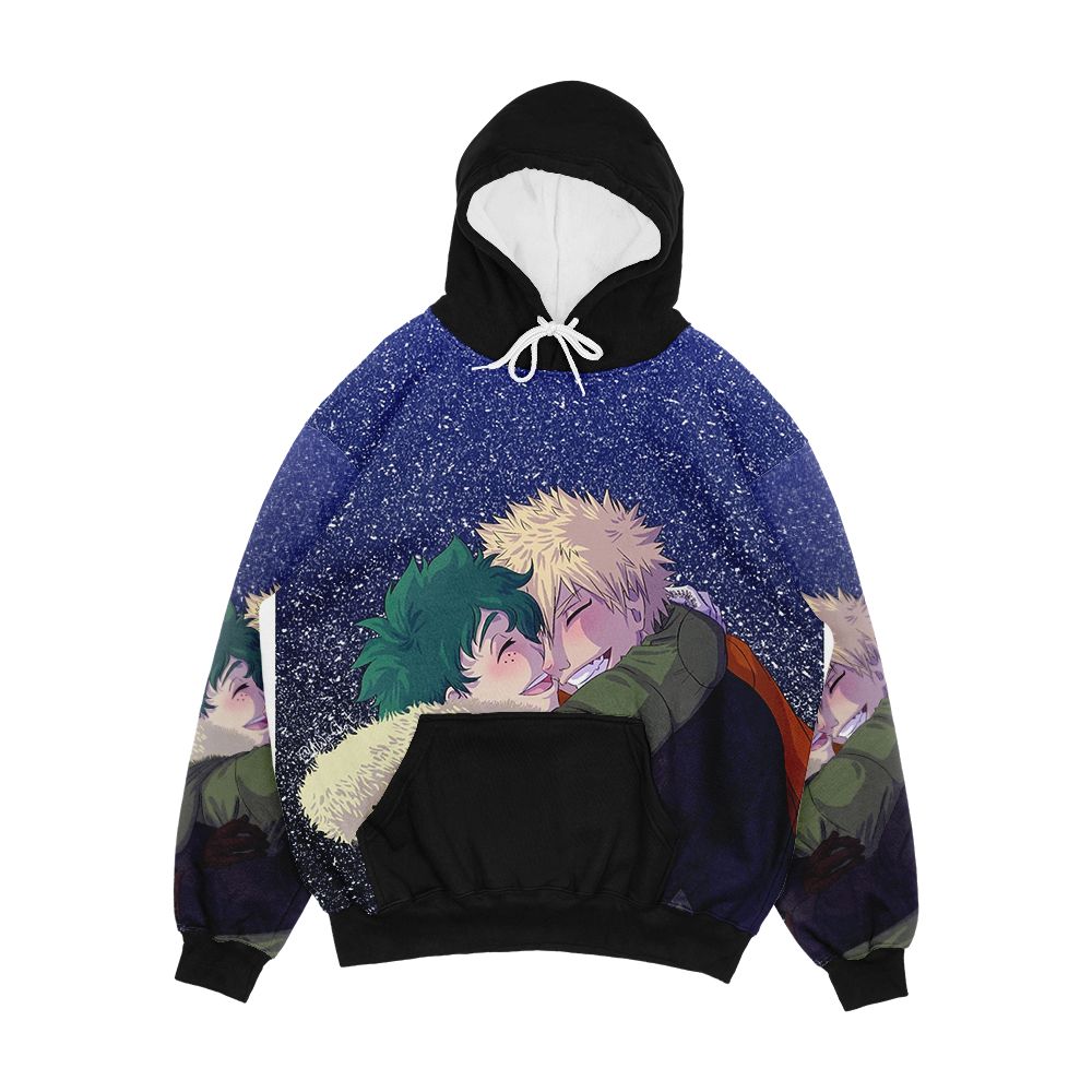 Bakudeku In The Snow Men's All-Over-Print Hoodie
