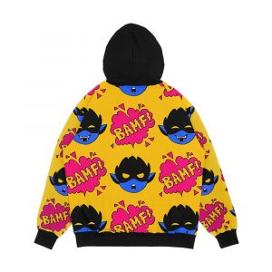 Alternative view of Bamfs Pattern Men's All-Over-Print Hoodie