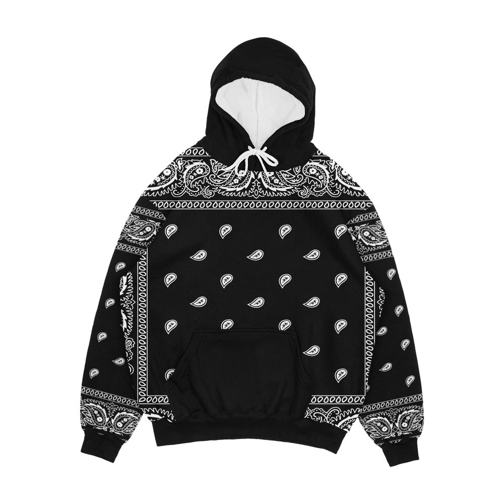 Bandana Black Men's All-Over-Print Hoodie