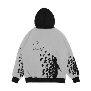 Alternative view of Banksy Birds Men's All-Over-Print Hoodie