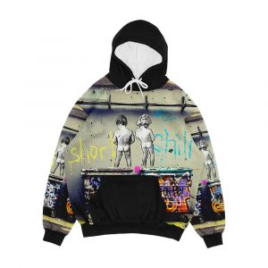 Banksy Chill The Duck Out Men's All-Over-Print Hoodie