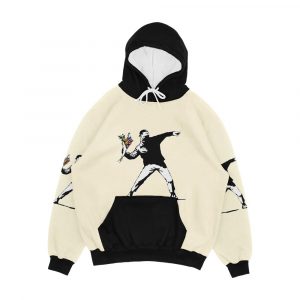 Banksy Flowers Men's All-Over-Print Hoodie