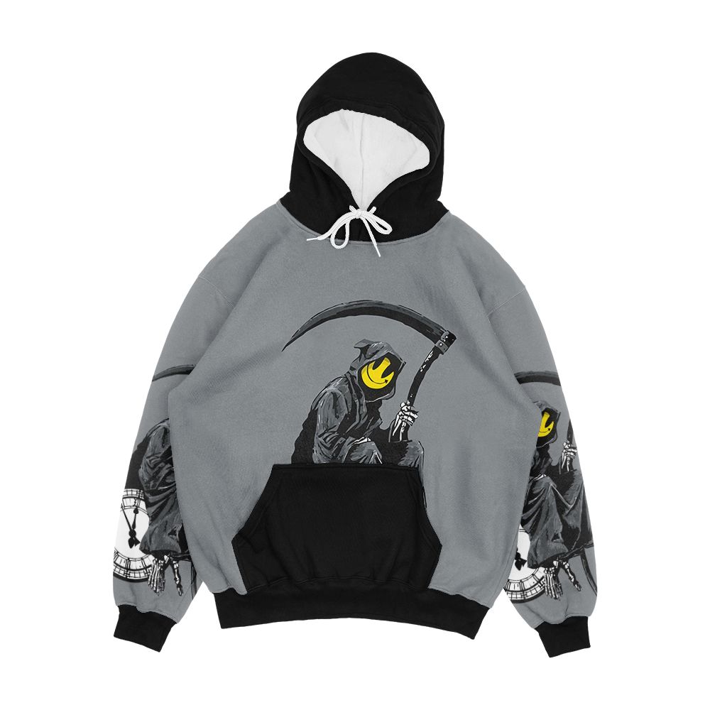Banksy Grim Reaper Clock Men's All-Over-Print Hoodie