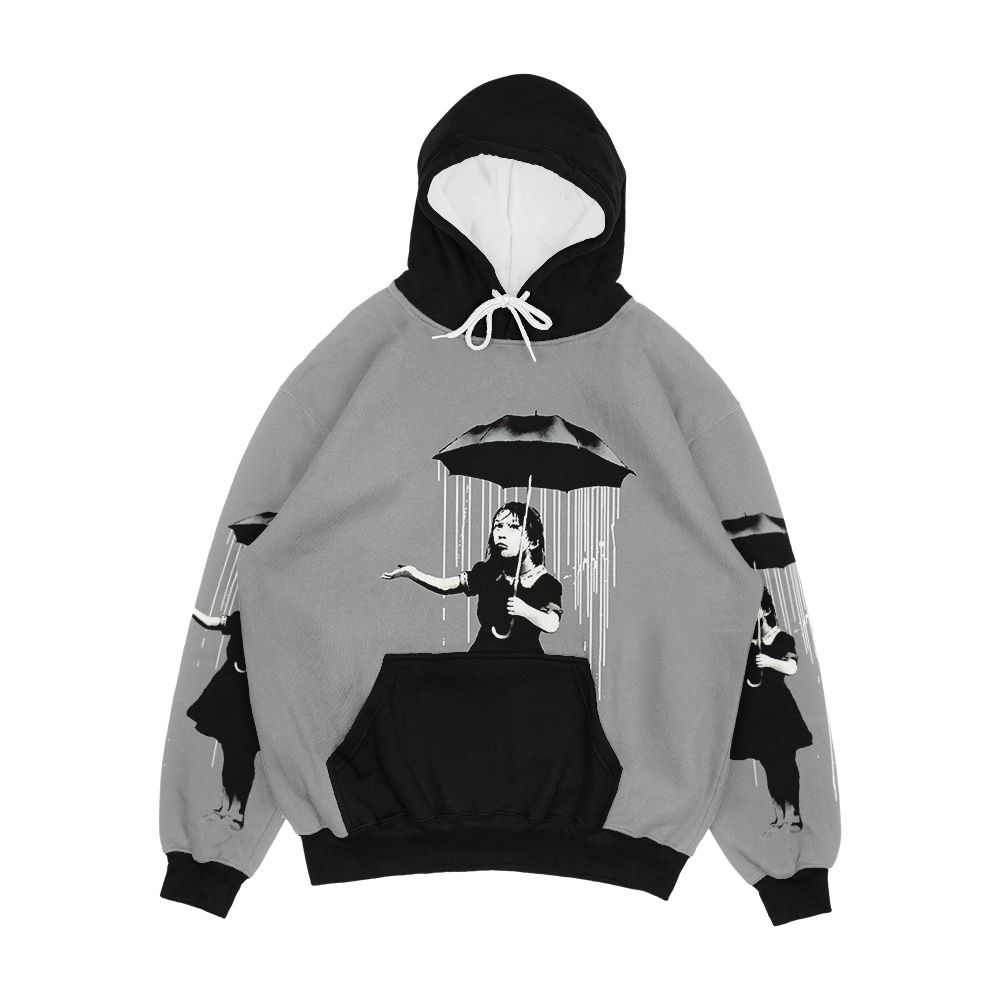 Banksy Rain Men's All-Over-Print Hoodie