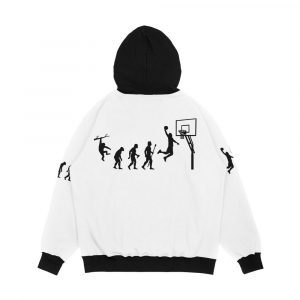 Alternative view of Basketball Evolution Men's All-Over-Print Hoodie