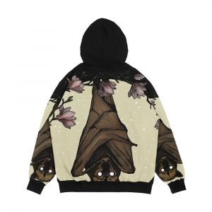 Alternative view of Bat Crazy Men's All-Over-Print Hoodie