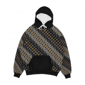 Batik Parang Motif Men's All-Over-Print Hoodie