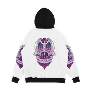 Alternative view of Battleaxe Bi Men's All-Over-Print Hoodie