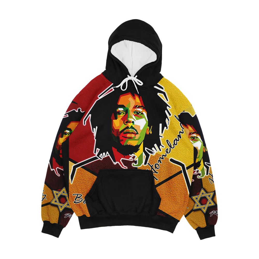 Bb Men's All-Over-Print Hoodie