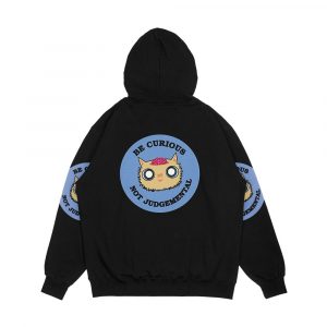 Alternative view of Be Curious Not Judgmental Men's All-Over-Print Hoodie