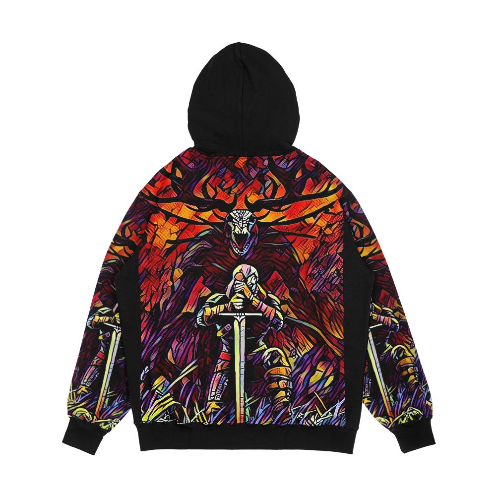 Be Fierce Be Fearless Ii Fantasy Men's All-Over-Print Hoodie - Image 2