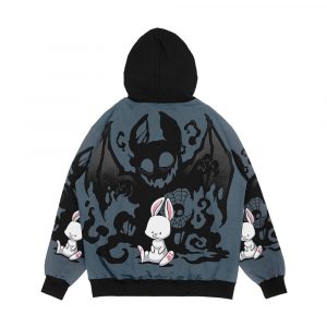 Alternative view of Beast Bunny Men's All-Over-Print Hoodie