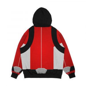 Alternative view of Beast Morpher Red Ranger Men's All-Over-Print Hoodie