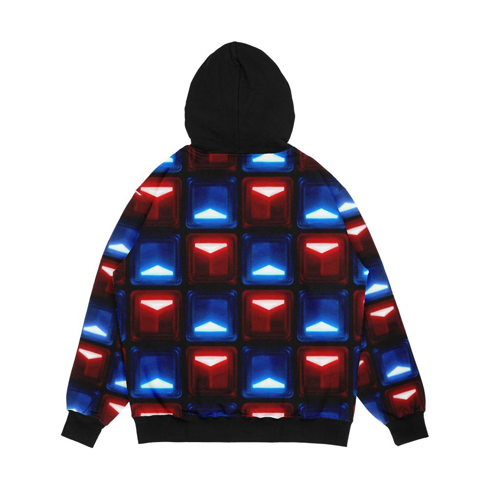 Beat Saber V2 Block Pattern Men's All-Over-Print Hoodie - Image 2