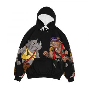 Bebop Rocksteady Funny Big Print Men's All-Over-Print Hoodie