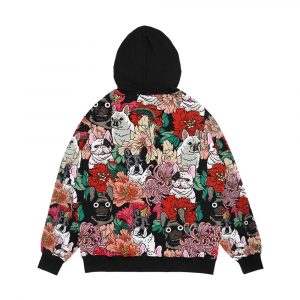 Alternative view of Because French Bulldog Men's All-Over-Print Hoodie