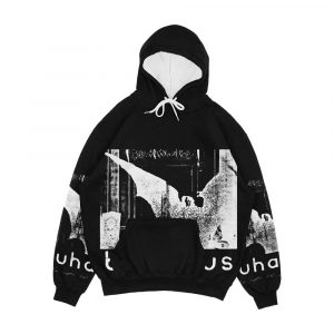 Bela Lugosi's Dead Horror Post Punk 80S Retro Black And White Artwork Men's All-Over-Print Hoodie