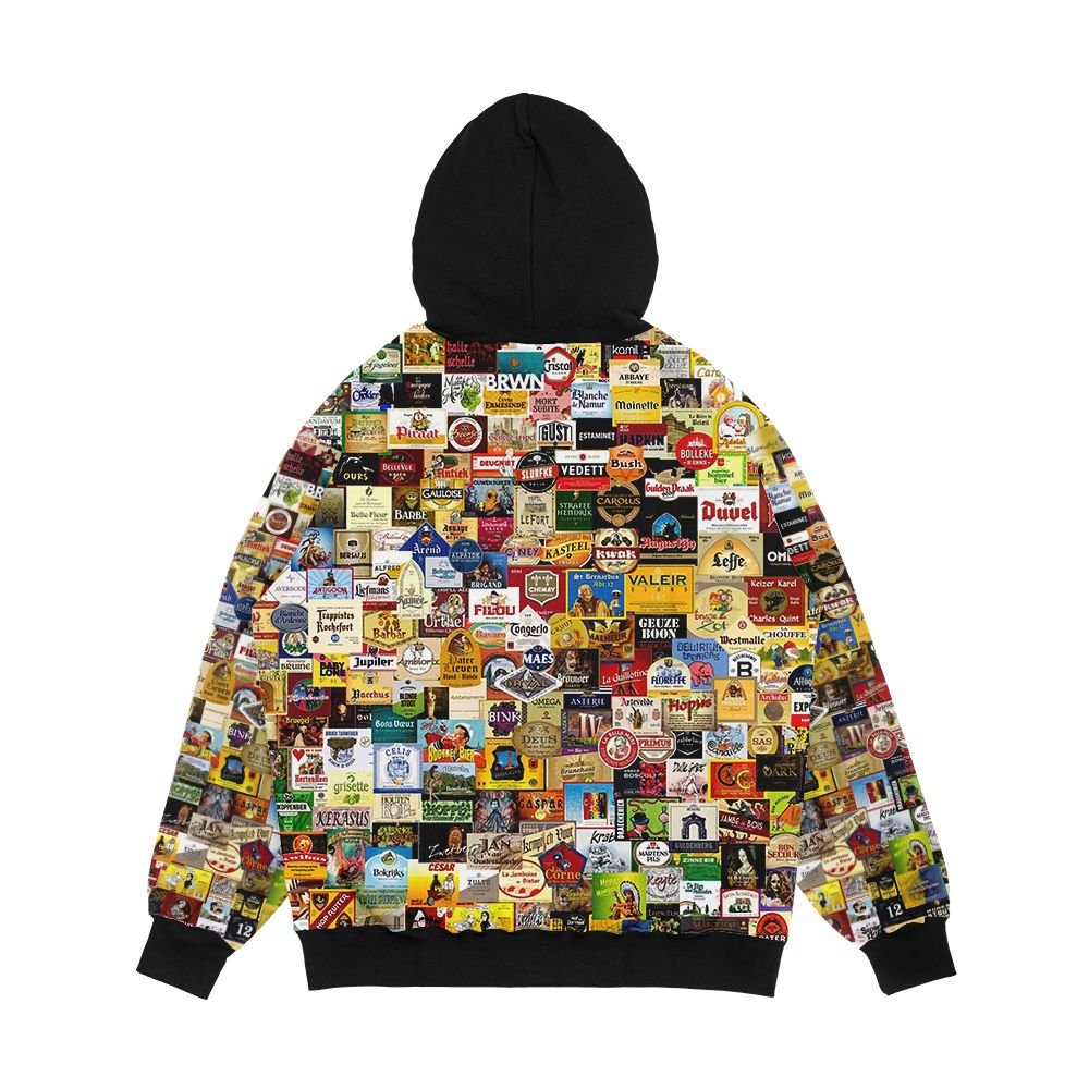 Belgian Beer Men's All-Over-Print Hoodie - Image 2