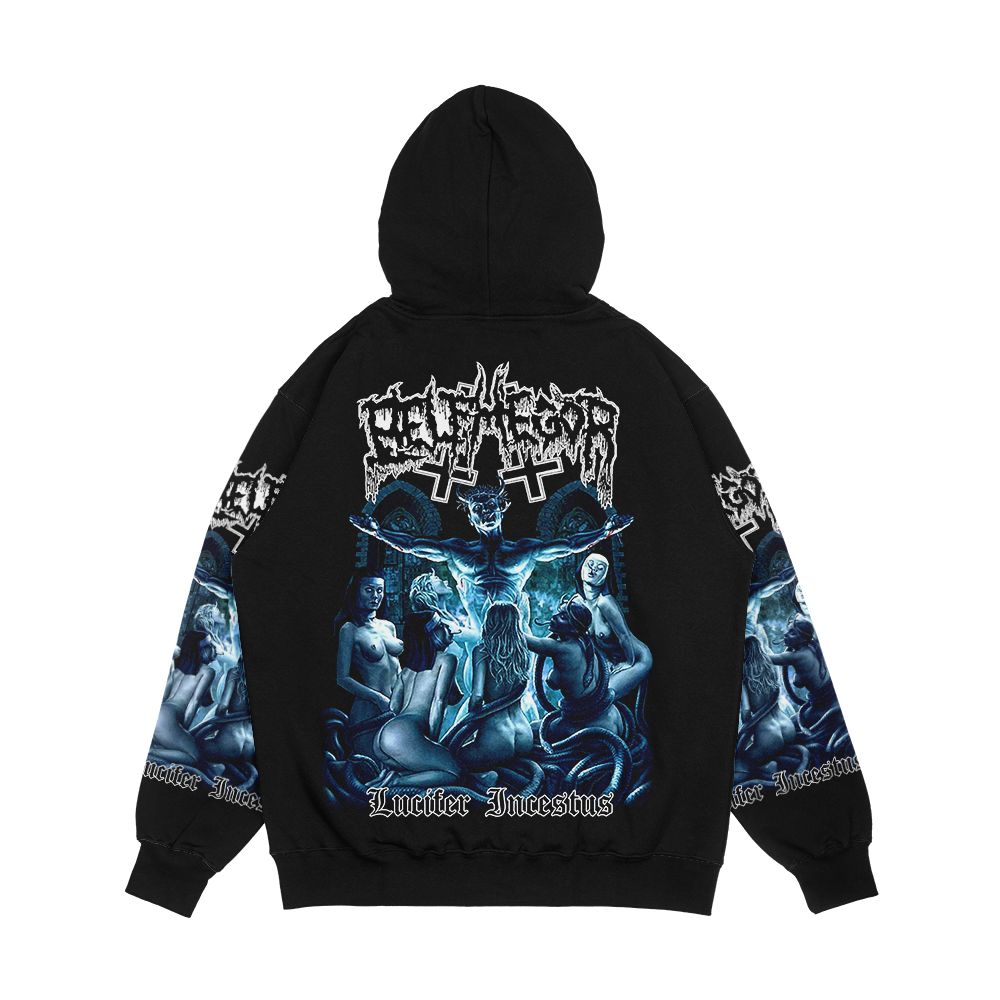 Belphegor Lucifer Incestus Classic Old School Austrian Death Black Metal Men's All-Over-Print Hoodie - Image 2