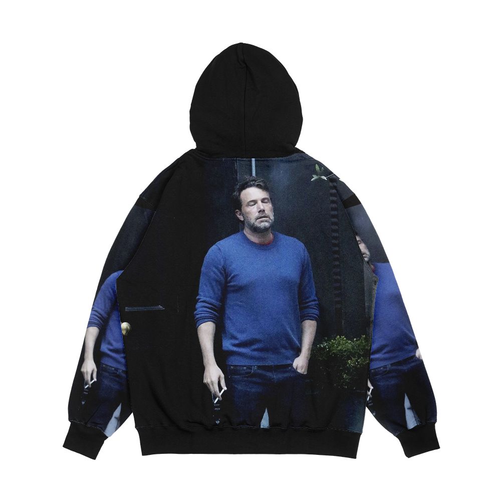 Ben Affleck Smoking Men's All-Over-Print Hoodie - Image 2