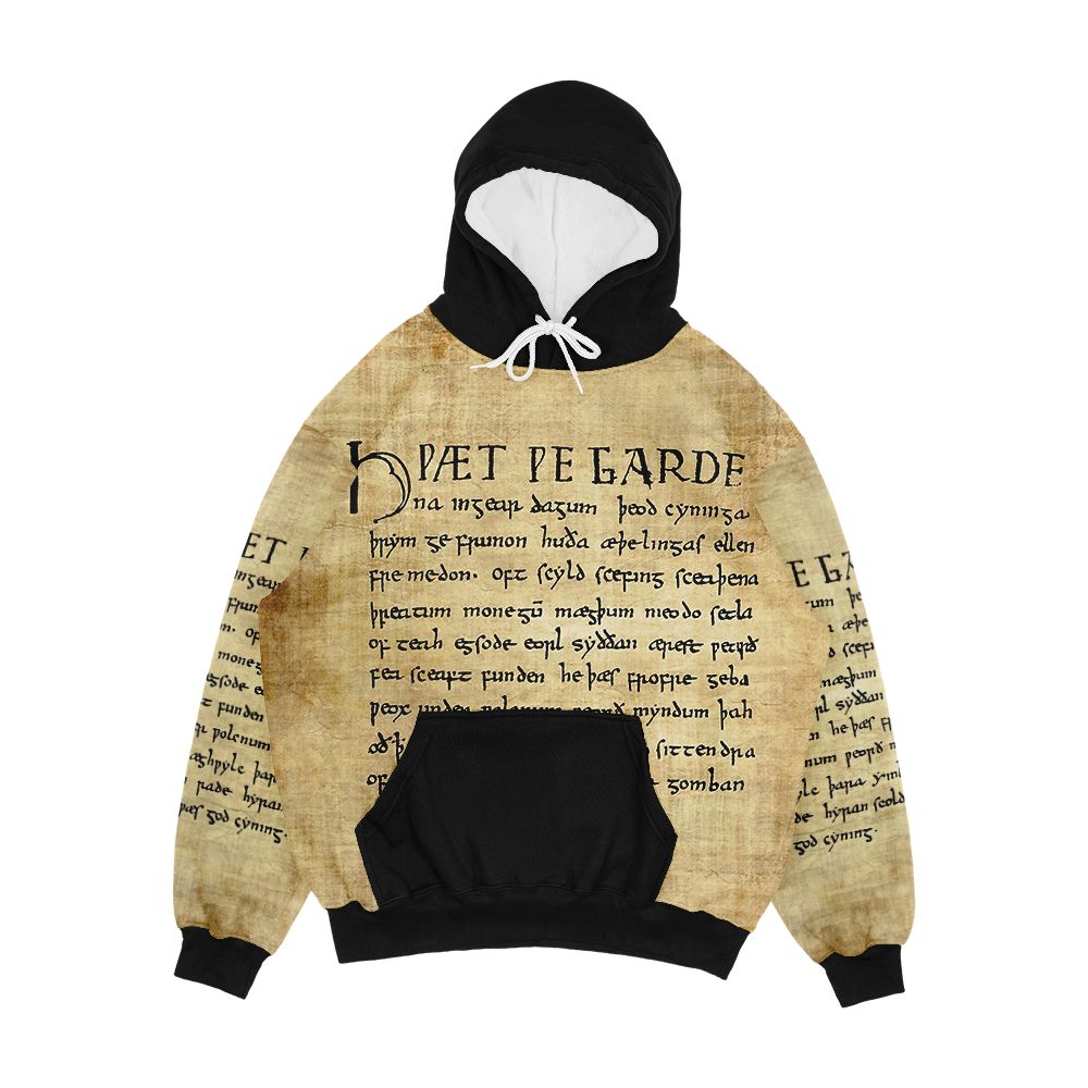 Beowulf Lines 1 11 Men's All-Over-Print Hoodie