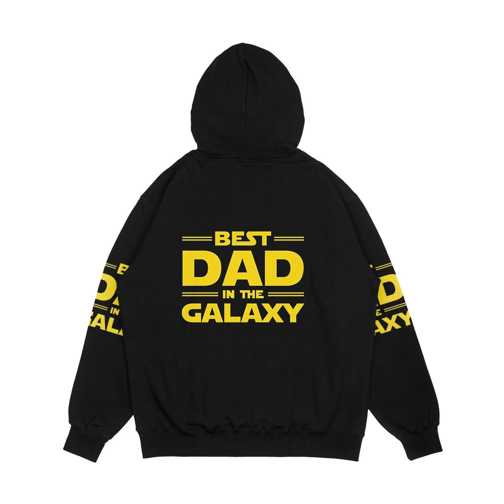 Best Dad In The Galaxy Men's All-Over-Print Hoodie - Image 2