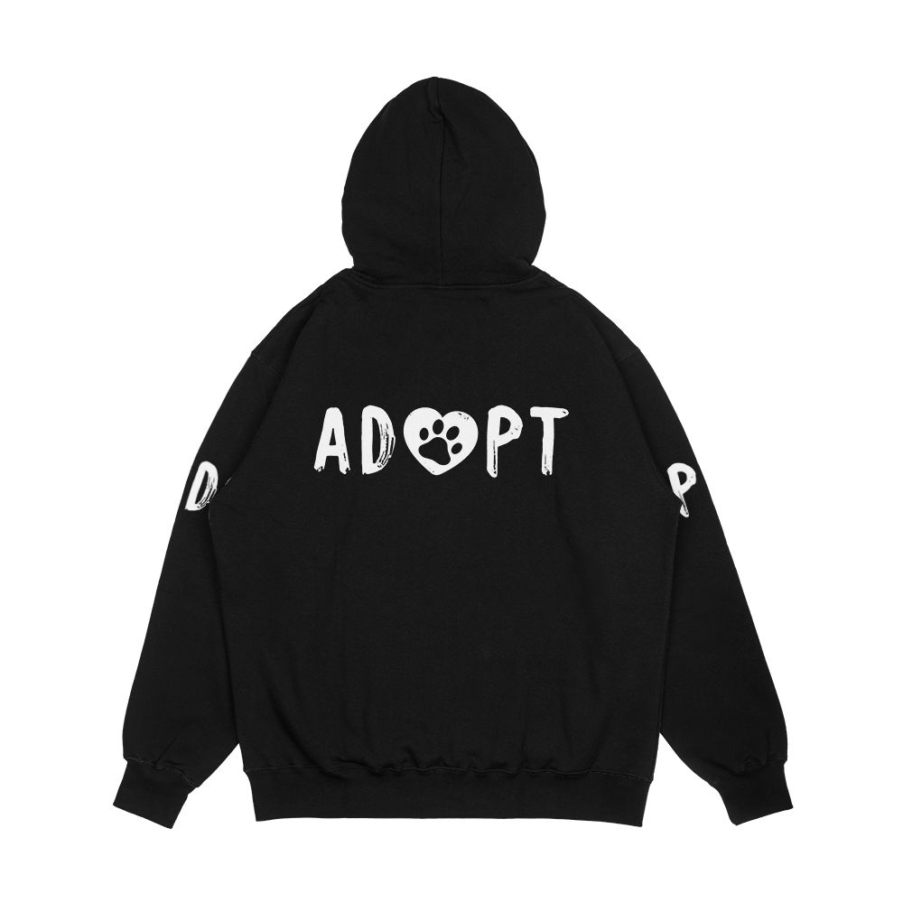 Best Seller Adopt Men's All-Over-Print Hoodie - Image 2