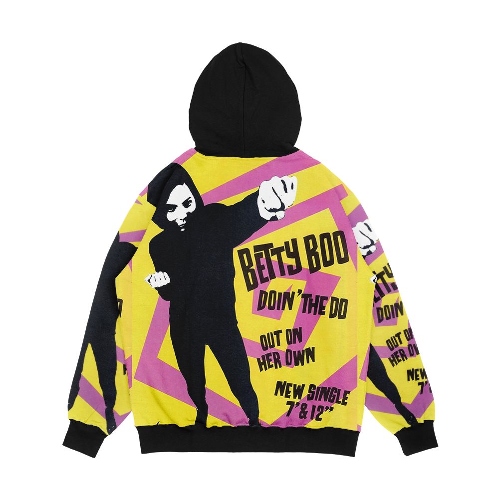 Betty Boo Doin The Do Men's All-Over-Print Hoodie - Image 2