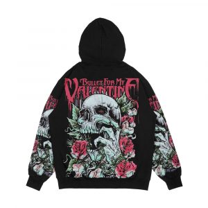 Alternative view of Bfmv Skull Roses Men's All-Over-Print Hoodie