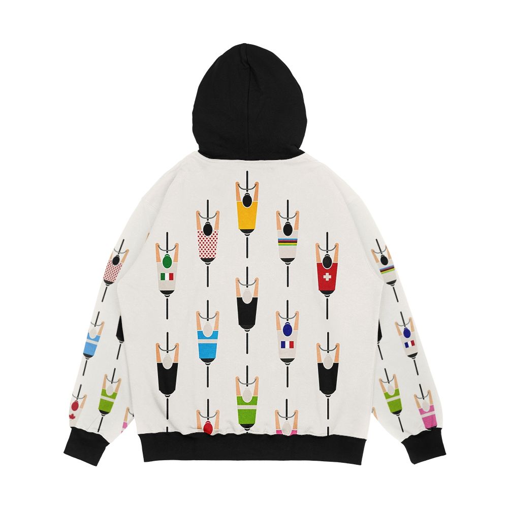 Bicycle Squad Men's All-Over-Print Hoodie - Image 2