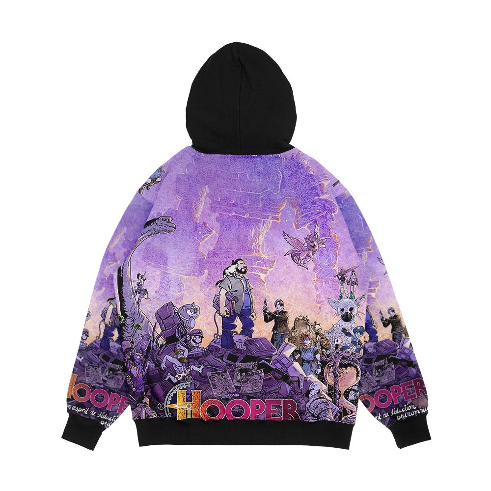 Big Bear Universe Men's All-Over-Print Hoodie - Image 2