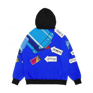 Alternative view of Big Black Atomizer Men's All-Over-Print Hoodie