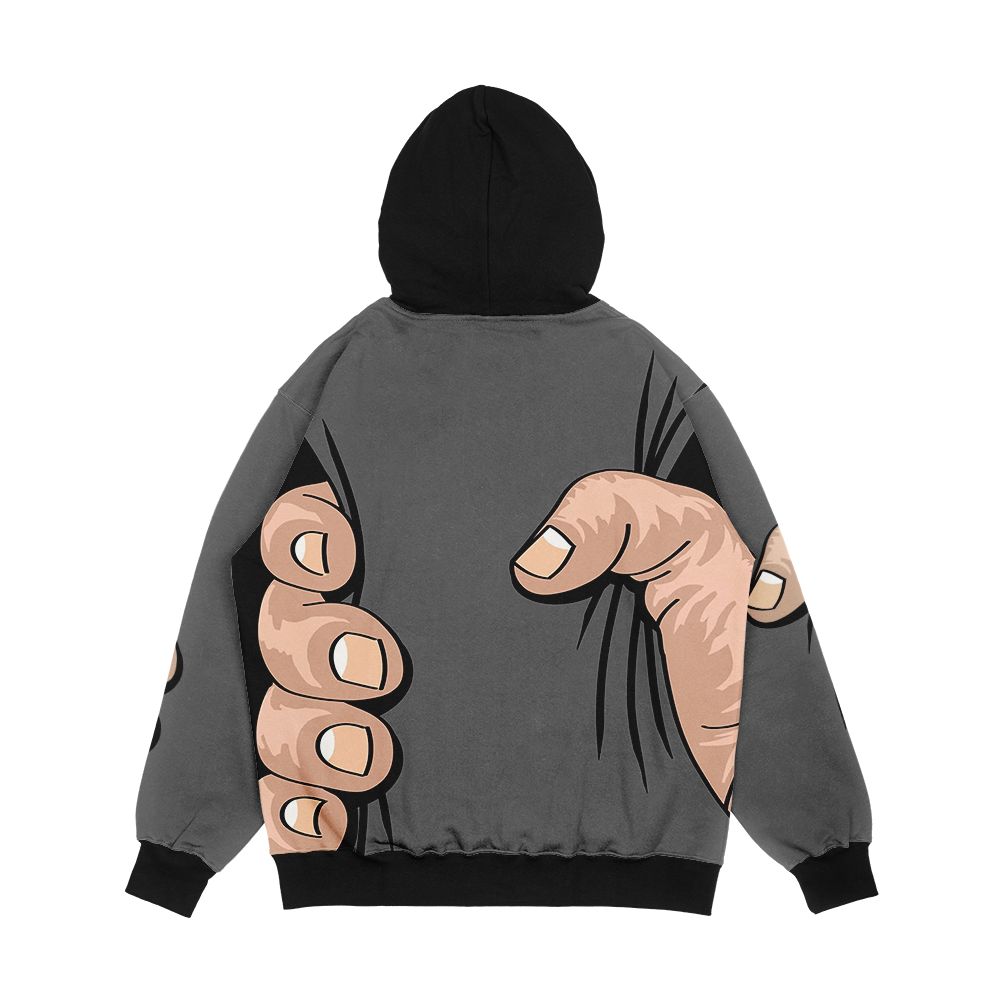 Big Hand Squeezing Men's All-Over-Print Hoodie - Image 2