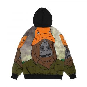 Alternative view of Big Lez Show Trippy Sassy Sasquatch Men's All-Over-Print Hoodie