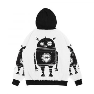 Alternative view of Big Robot 2 0 Men's All-Over-Print Hoodie