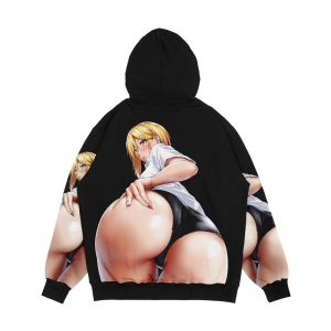 Alternative view of Big Sexy Naughty Hentai Girl Men's All-Over-Print Hoodie