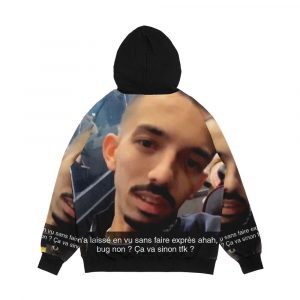 Alternative view of Biglo Meme Men's All-Over-Print Hoodie