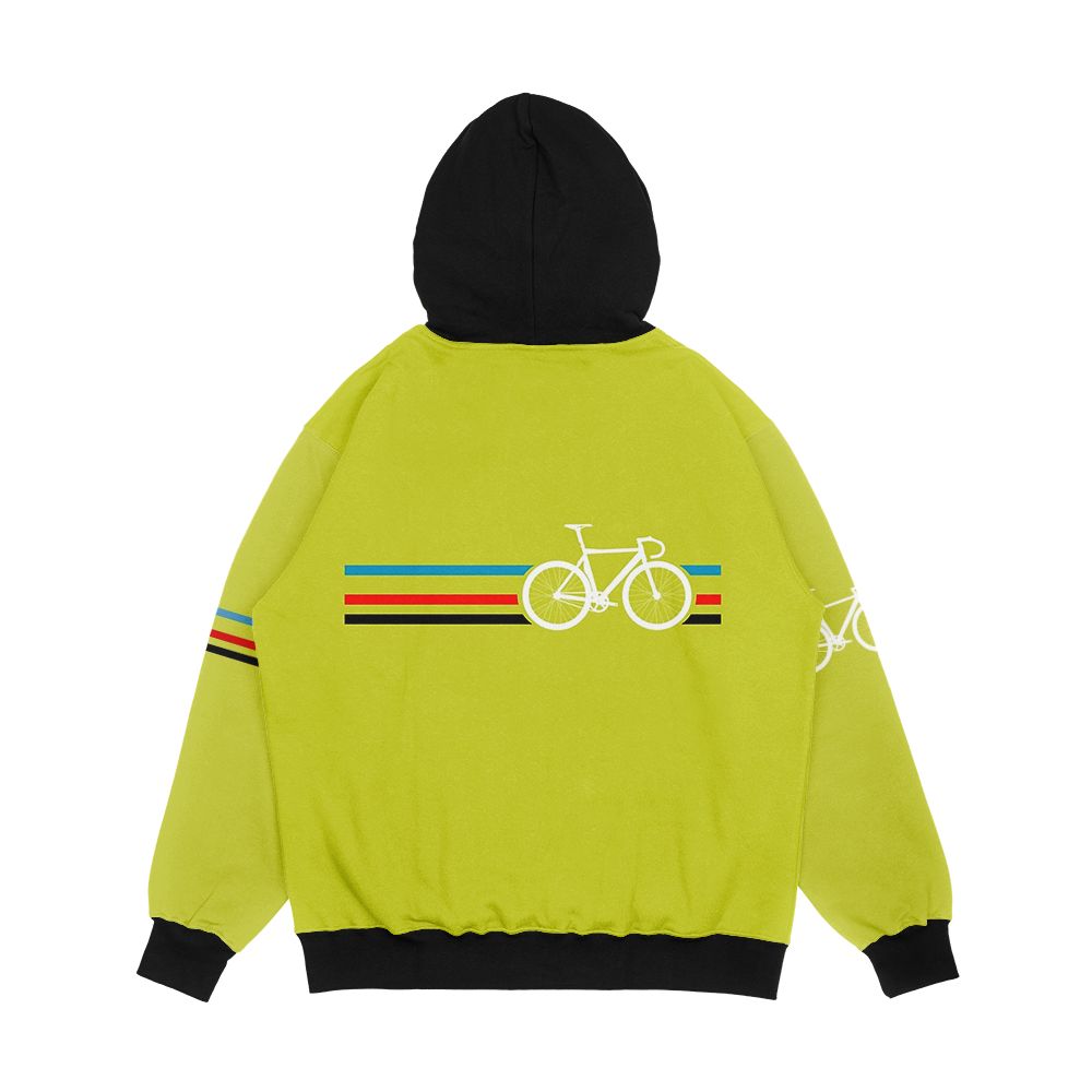 Bike Stripes Velodrome Men's All-Over-Print Hoodie - Image 2