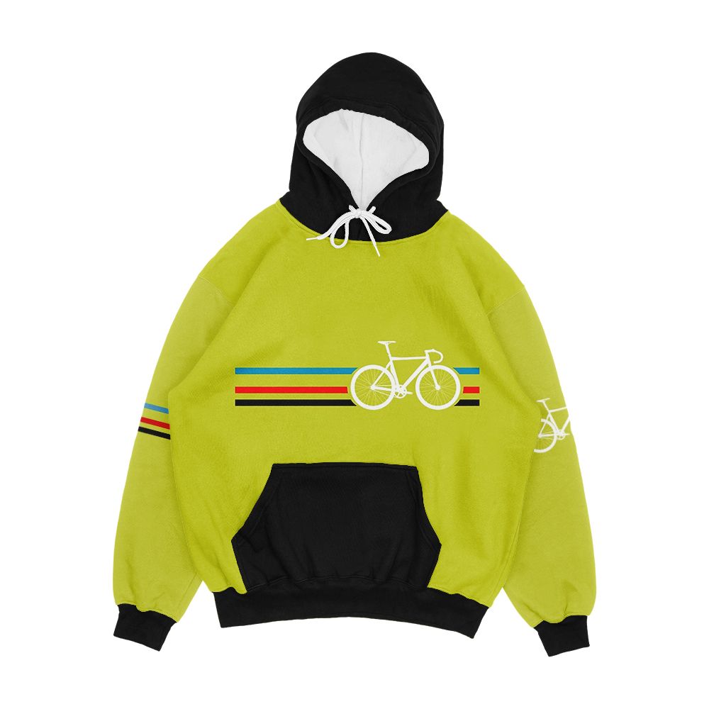 Bike Stripes Velodrome Men's All-Over-Print Hoodie
