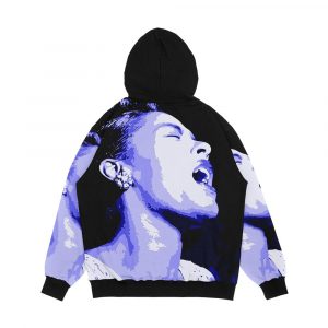 Alternative view of Billie In Blues Billie Holiday Men's All-Over-Print Hoodie