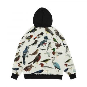 Alternative view of Bird Fanatic Men's All-Over-Print Hoodie