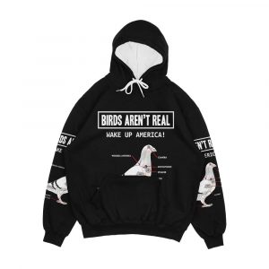 Birds Aren T Real Make Up America Men's All-Over-Print Hoodie