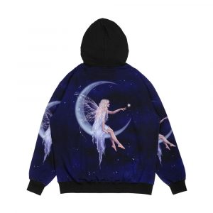 Alternative view of Birth Of A Star Moon Fairy Men's All-Over-Print Hoodie
